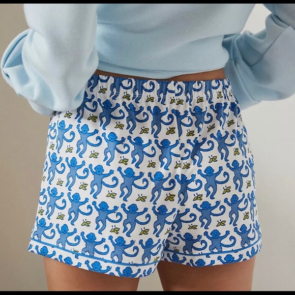 roller rabbit monkey  polo pajama set - Picture 2 of 6